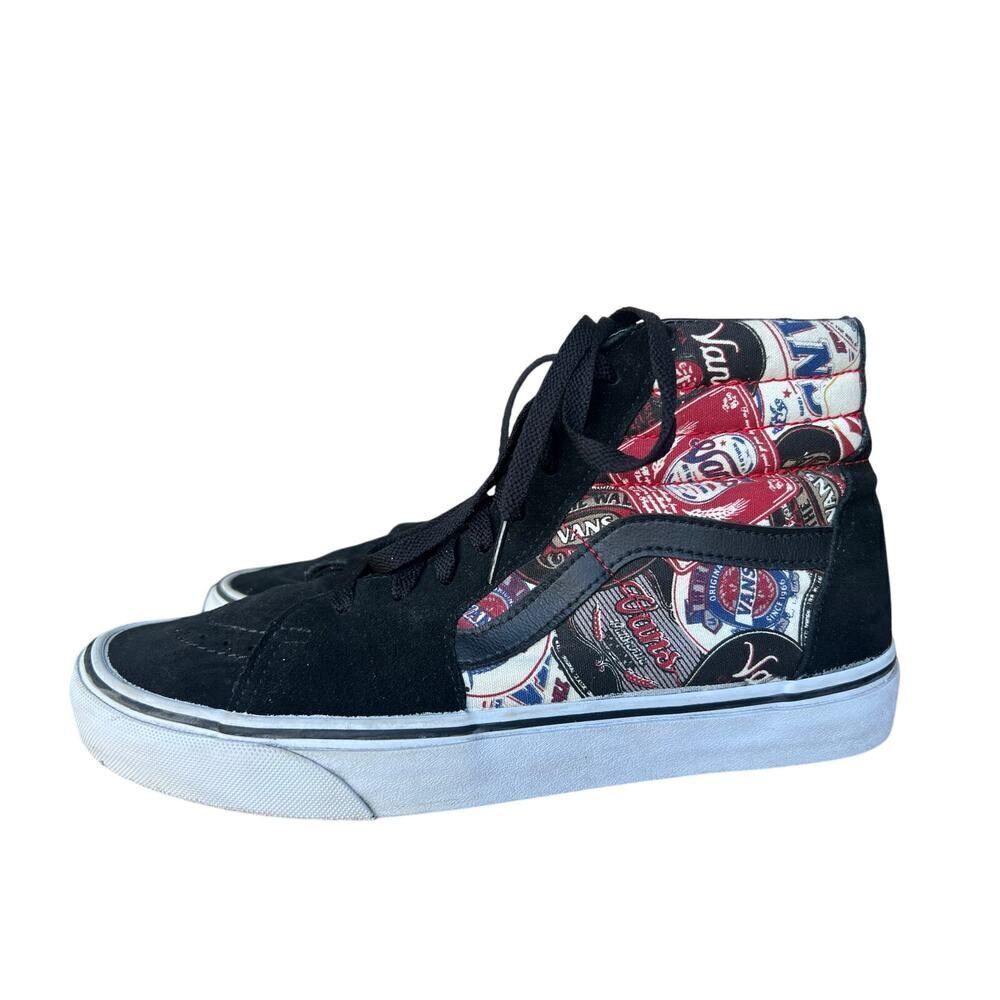 RARE🔥 VANS Sk8-Hi Vintage Sz 9 Men's Skateboarding Brewer Ale Beer Label